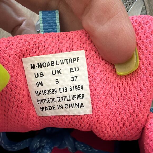 Merrell Moab FST Low Waterproof Girl's Hiking Running Shoes MK160889 Size 6M NEW - Picture 6 of 10